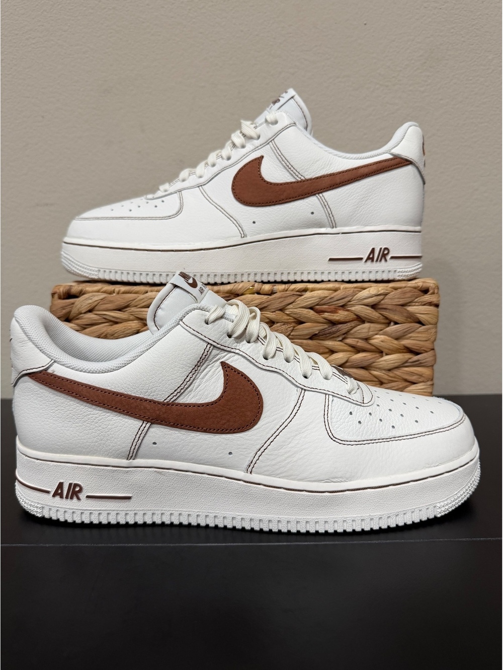 Size 10.5 - Nike Air Force 1 ‘07 LV8 “Ivory Saddle Brown”